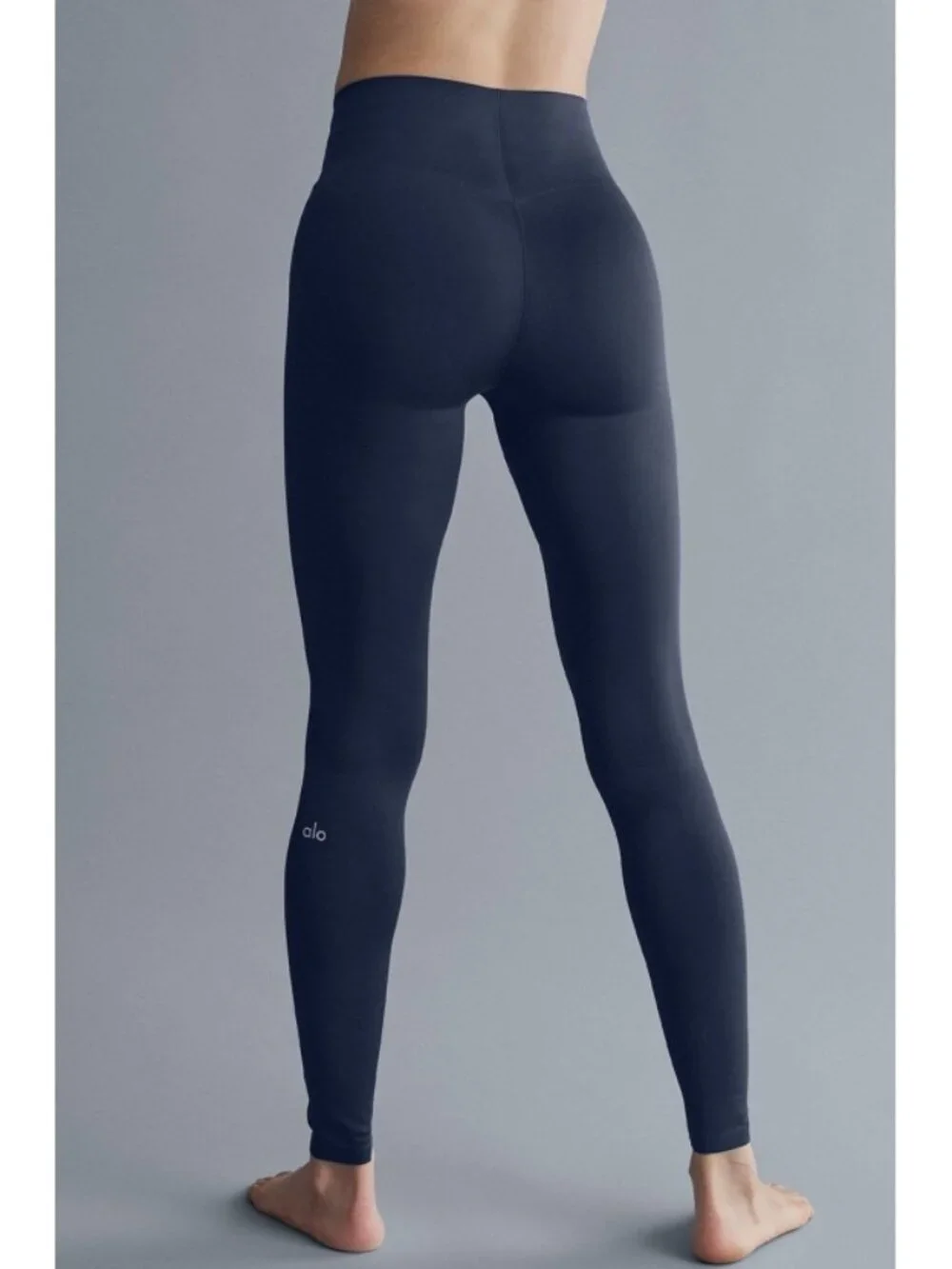 Alo Airlift Strength Extreme High-Waist 7/8 Leggings Navy Hi-Rise Tights Skinny
